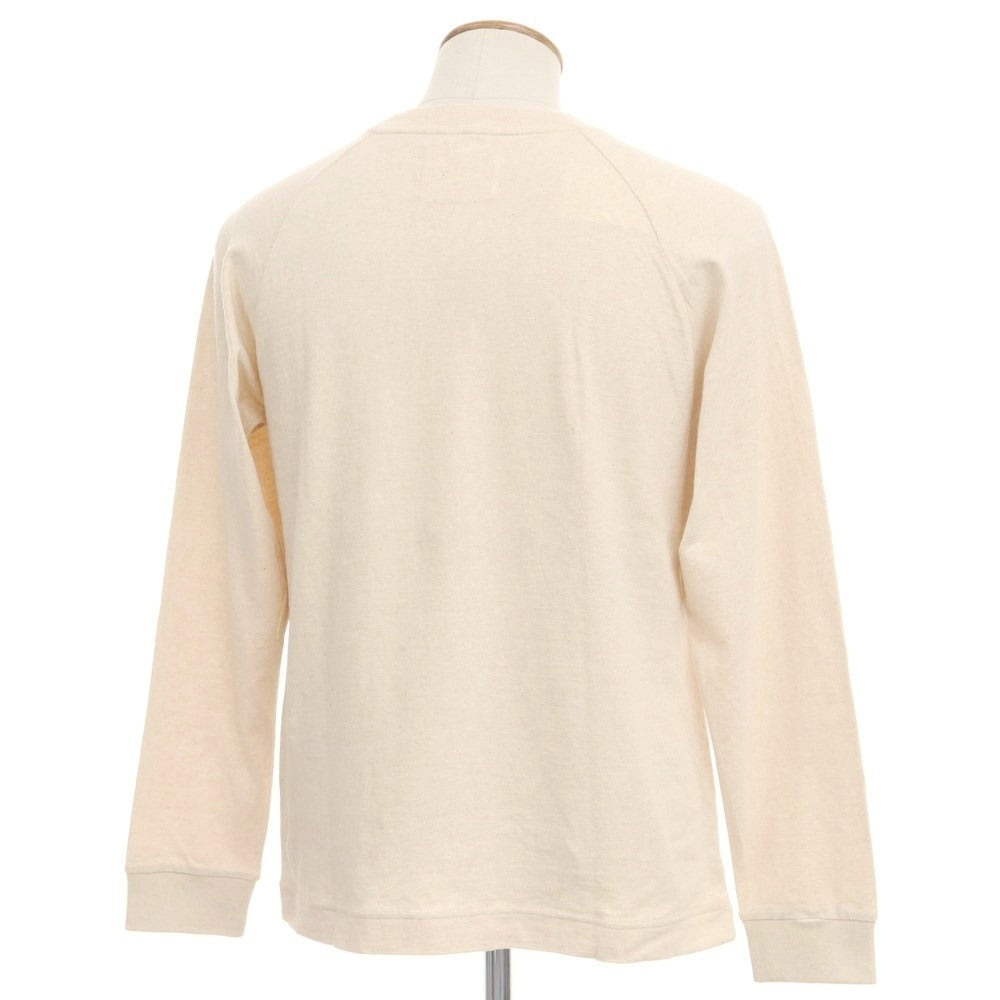 [Used] MHL. Raglan sleeve long sleeve T-shirt, beige [Size M] [BEI] [S/S/A/W] [Condition rank B] ​​[Men&