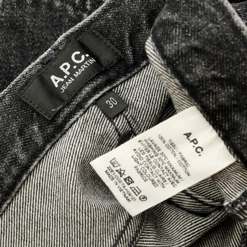 中古】アーペーセー A.P.C. JEAN MARTIN デニムパンツ ジーンズ ウォッシュブラック【 30 】【 状態ランクB 】【 メ –  リタリオリブロ