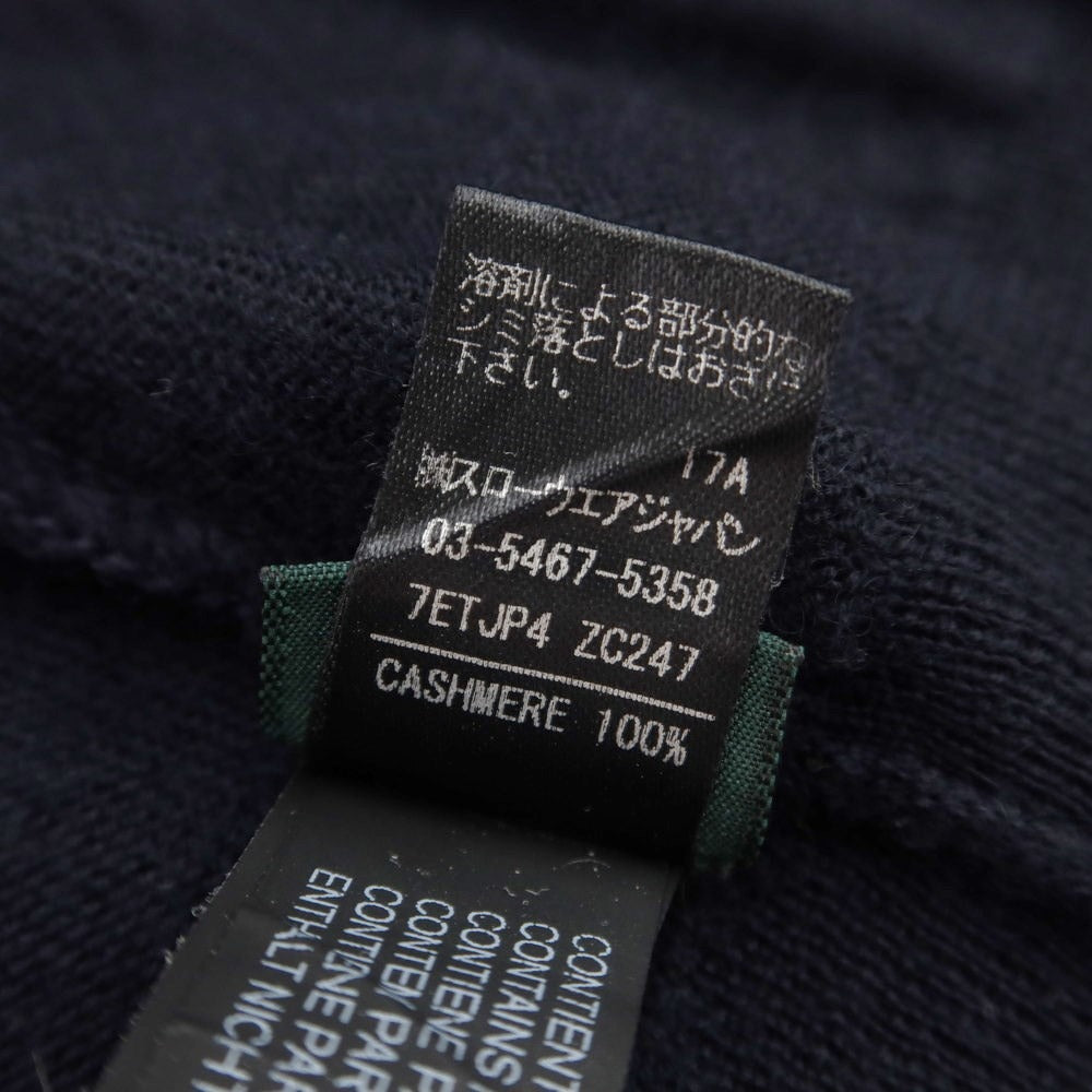 [Used] ZANONE high gauge cashmere polo knit, dark navy [size 44] [NVY] [A/W] [Condition rank C] [Men&