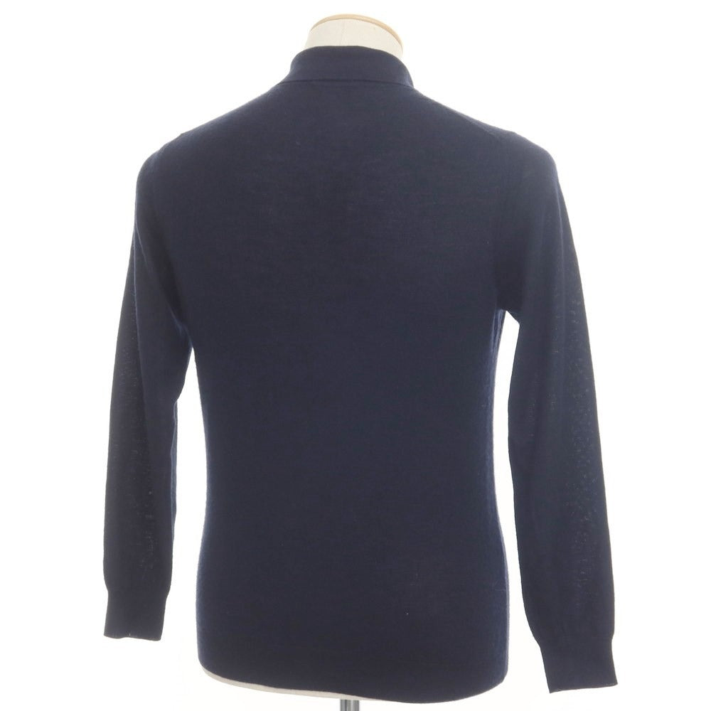 [Used] ZANONE high gauge cashmere polo knit, dark navy [size 44] [NVY] [A/W] [Condition rank C] [Men&