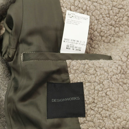 [Used] DESIGNWORKS Wool Nylon Chesterfield Coat 
Greige [Size 44] [BEI] [A/W] [Condition Rank B] ​​[Men&