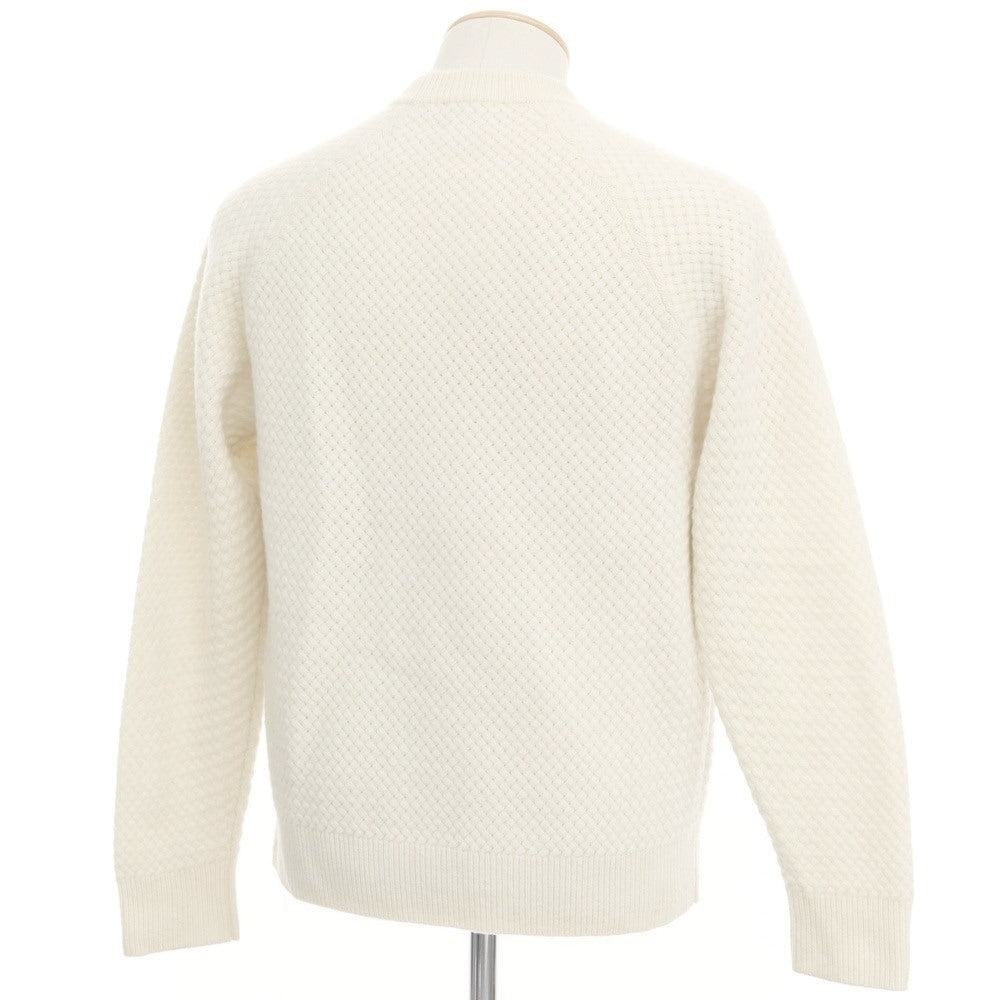 [Used] SUNSPEL x BATONER Mid-gauge wool crew neck knit, off-white [Size 1] [WHT] [A/W] [Condition Rank C] [Men&