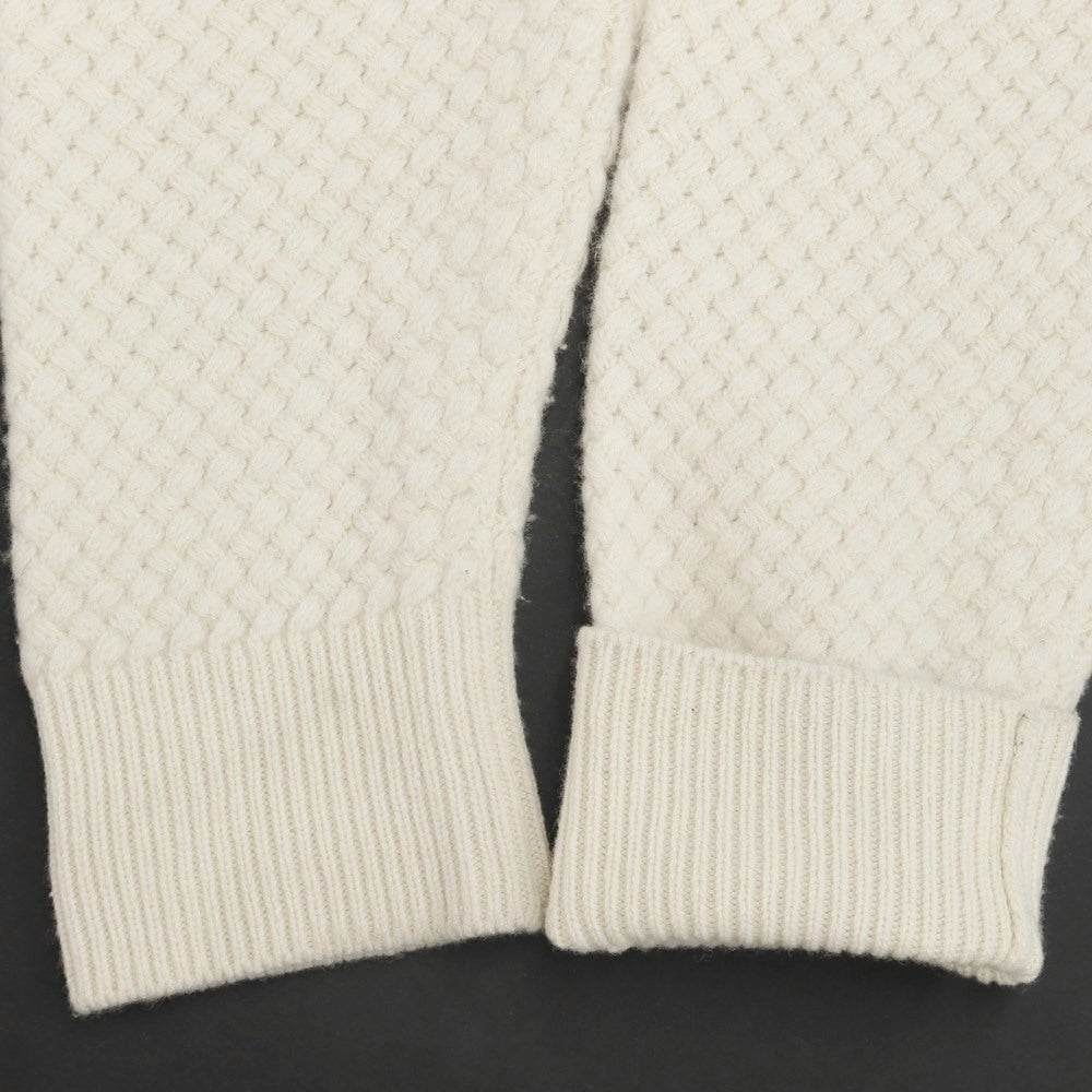 [Used] SUNSPEL x BATONER Mid-gauge wool crew neck knit, off-white [Size 1] [WHT] [A/W] [Condition Rank C] [Men&