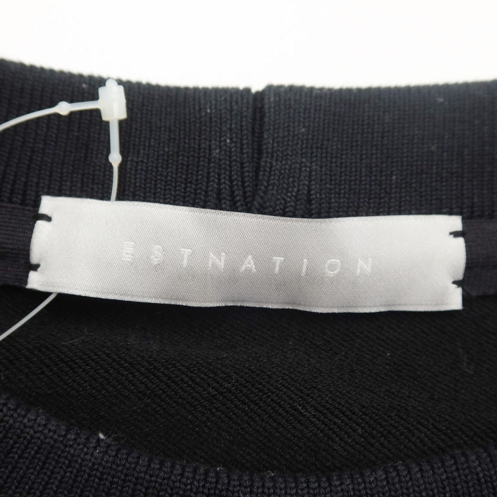 [Used] ESTNATION Cotton Polyester Crew Neck Sweatshirt Black [M] [Condition Rank B] ​​[Men&