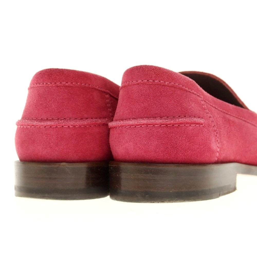 [Used] Manolo Blahnik MANOLO BLAHNIK Suede Moccasin Vamp Loafer Purple Pink [7] [Condition Rank C] [Men&