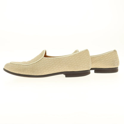 [Used] EDIFICE HIROSHI TUBOUCHI Embossed Nubuck Leather Loafers Beige [7] [Condition Rank B] [Men&