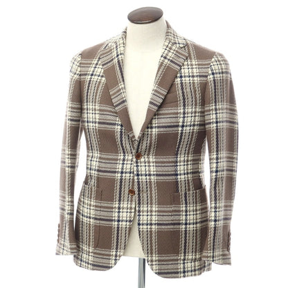 [Used] DE PETRILLO Wool Check Jacket Taupe x Off-White [48 Drop.8] [Condition Rank B] ​​[Men&