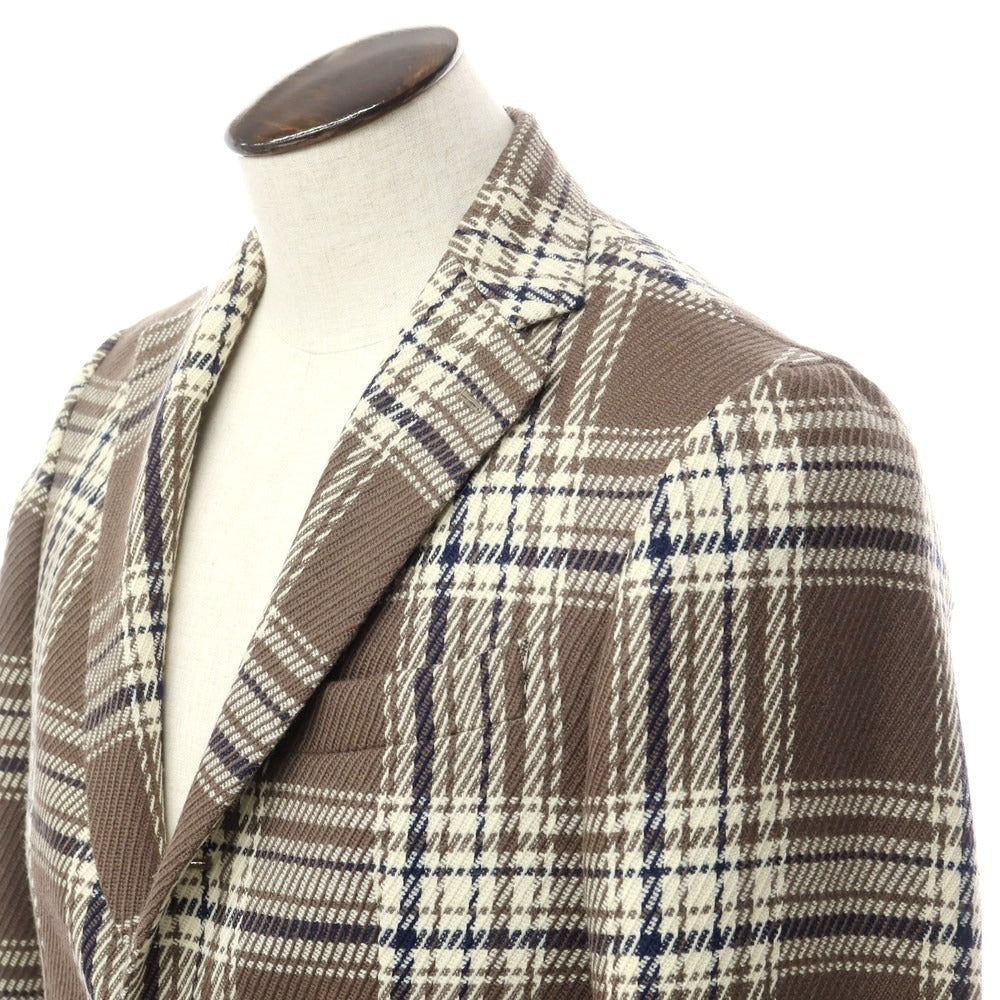 [Used] DE PETRILLO Wool Check Jacket Taupe x Off-White [48 Drop.8] [Condition Rank B] ​​[Men&