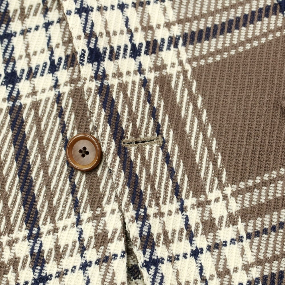 [Used] DE PETRILLO Wool Check Jacket Taupe x Off-White [48 Drop.8] [Condition Rank B] ​​[Men&