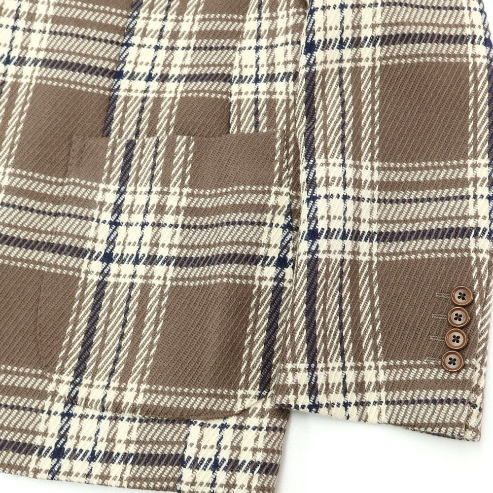 [Used] DE PETRILLO Wool Check Jacket Taupe x Off-White [48 Drop.8] [Condition Rank B] ​​[Men&