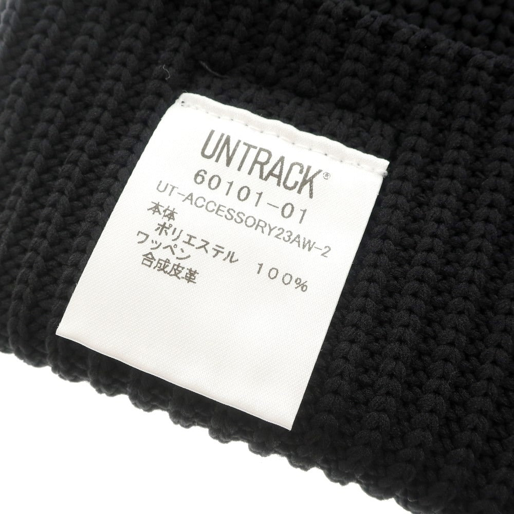 [Used] UNTRACK Polyester knit arm cover gloves black [BLK] [A/W] [Condition rank A] [Men&