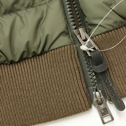 [Used] WOOLRICH Cotton knit switching down jacket, olive [S (US)] [Condition rank B] ​​[Men&