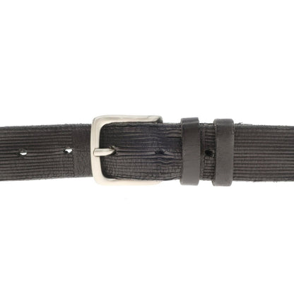 [Used] Fabrizio Mancini Leather Belt Black [90] [Condition Rank B] [Men&