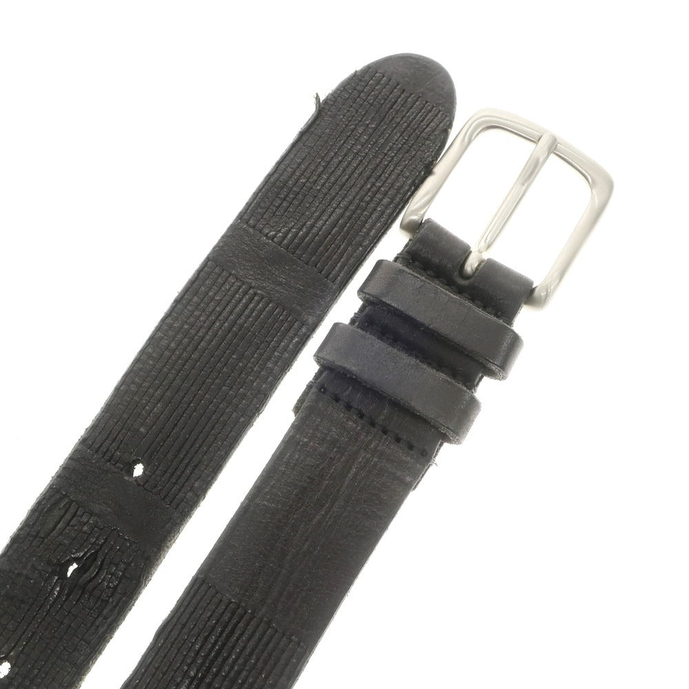 [Used] Fabrizio Mancini Leather Belt Black [90] [Condition Rank B] [Men&