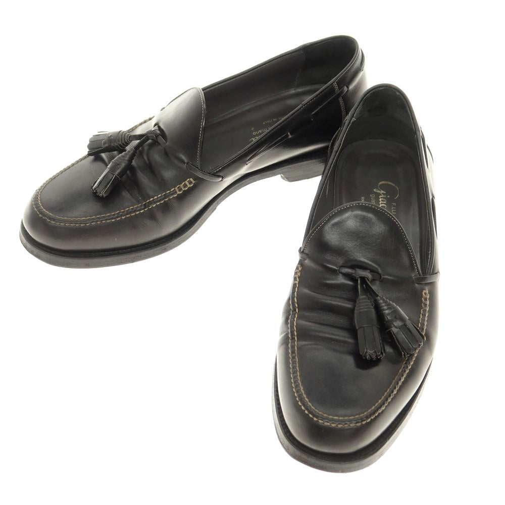 [Used] F.LLI Giacometti FG256 U-tip tassel loafers, black [42 1/2] [Condition: C] [Men&