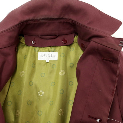 [Used] Mackintosh Philosophy MACKINTOSH PHILOSOPHY Cotton polyester baldachin coat Bordeaux color [Size 38] [RED] [S/S/A/W] [Condition rank C] [Men&