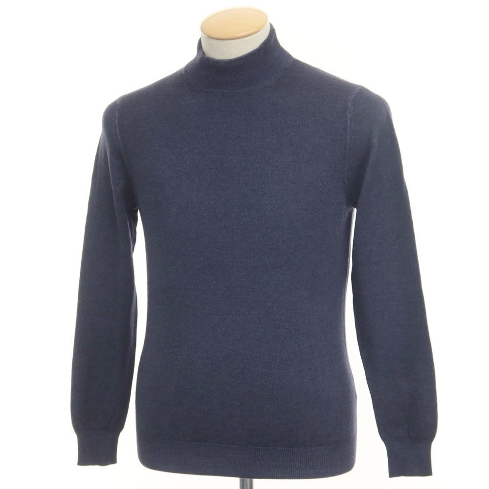 [Used] CRUCIANI High gauge wool high neck knit navy [44] [Condition rank B] ​​[Men&