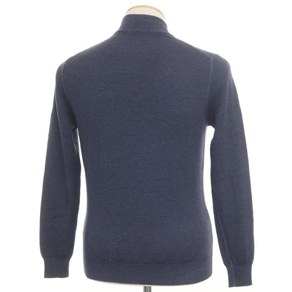 [Used] CRUCIANI High gauge wool high neck knit navy [44] [Condition rank B] ​​[Men&