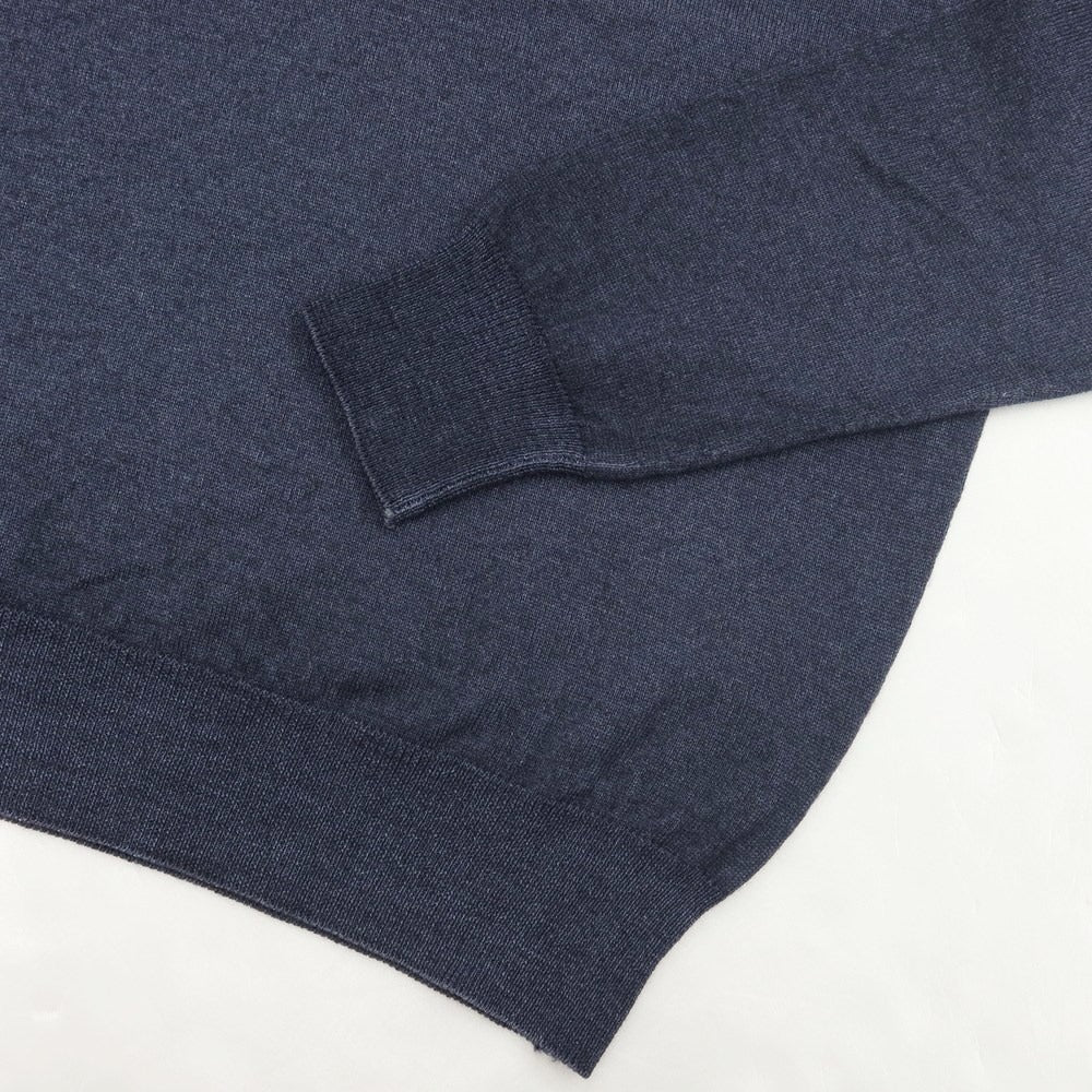 [Used] CRUCIANI High gauge wool high neck knit navy [44] [Condition rank B] ​​[Men&