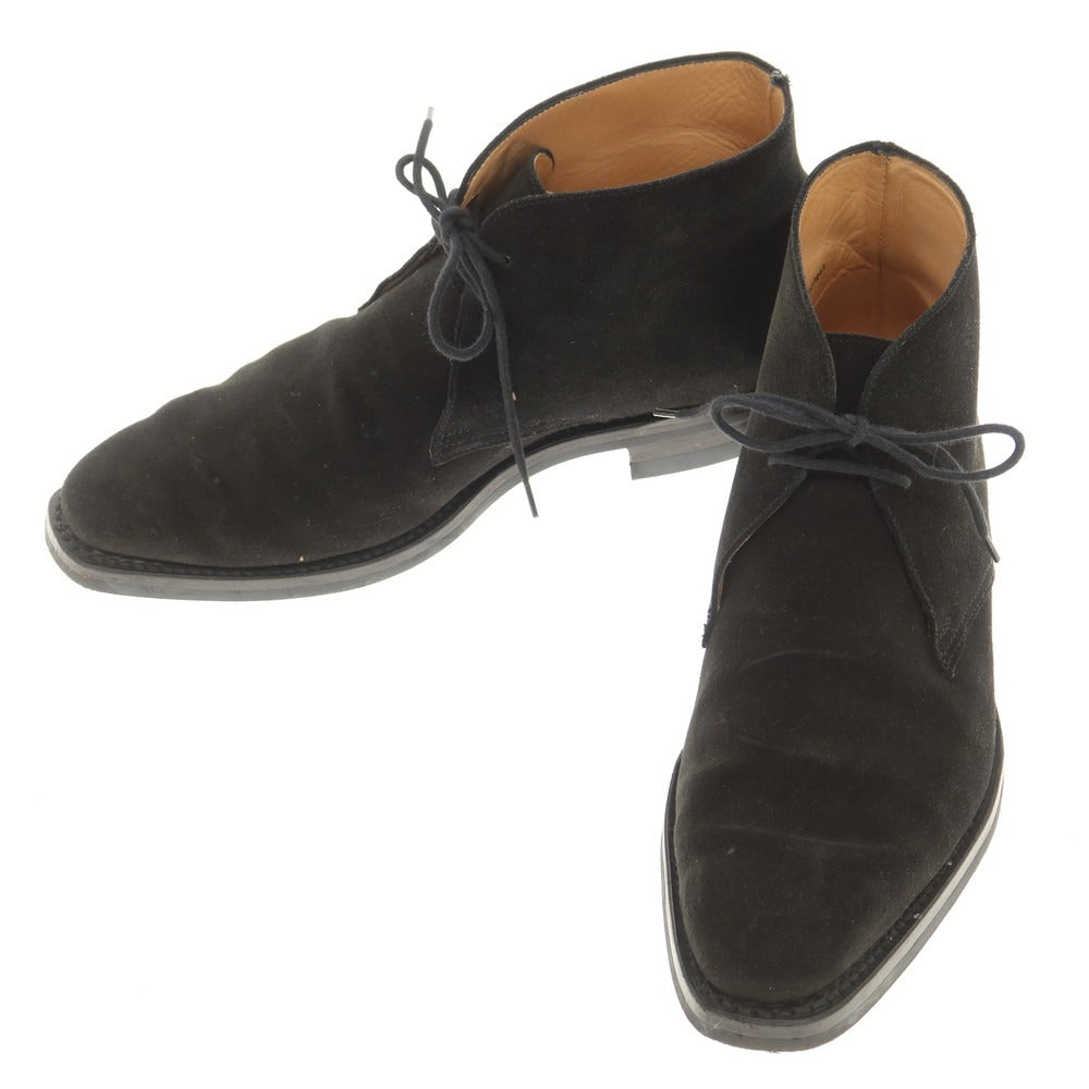 [Used] Crockett &amp;amp; Jones Tetbury Suede Chukka Boots Black [6 E] [Condition Rank B] ​​[Men&