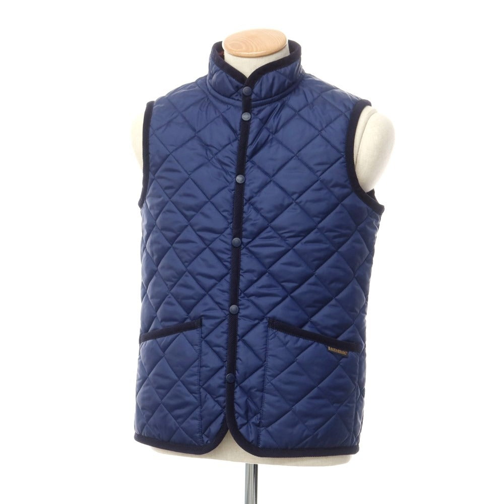 [Used] LAVENHAM polyester quilted vest, navy [S/36] [Condition rank B] ​​[Men&