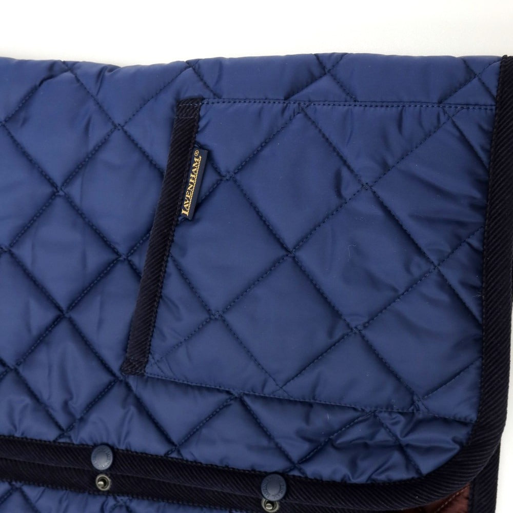 [Used] LAVENHAM polyester quilted vest, navy [S/36] [Condition rank B] ​​[Men&