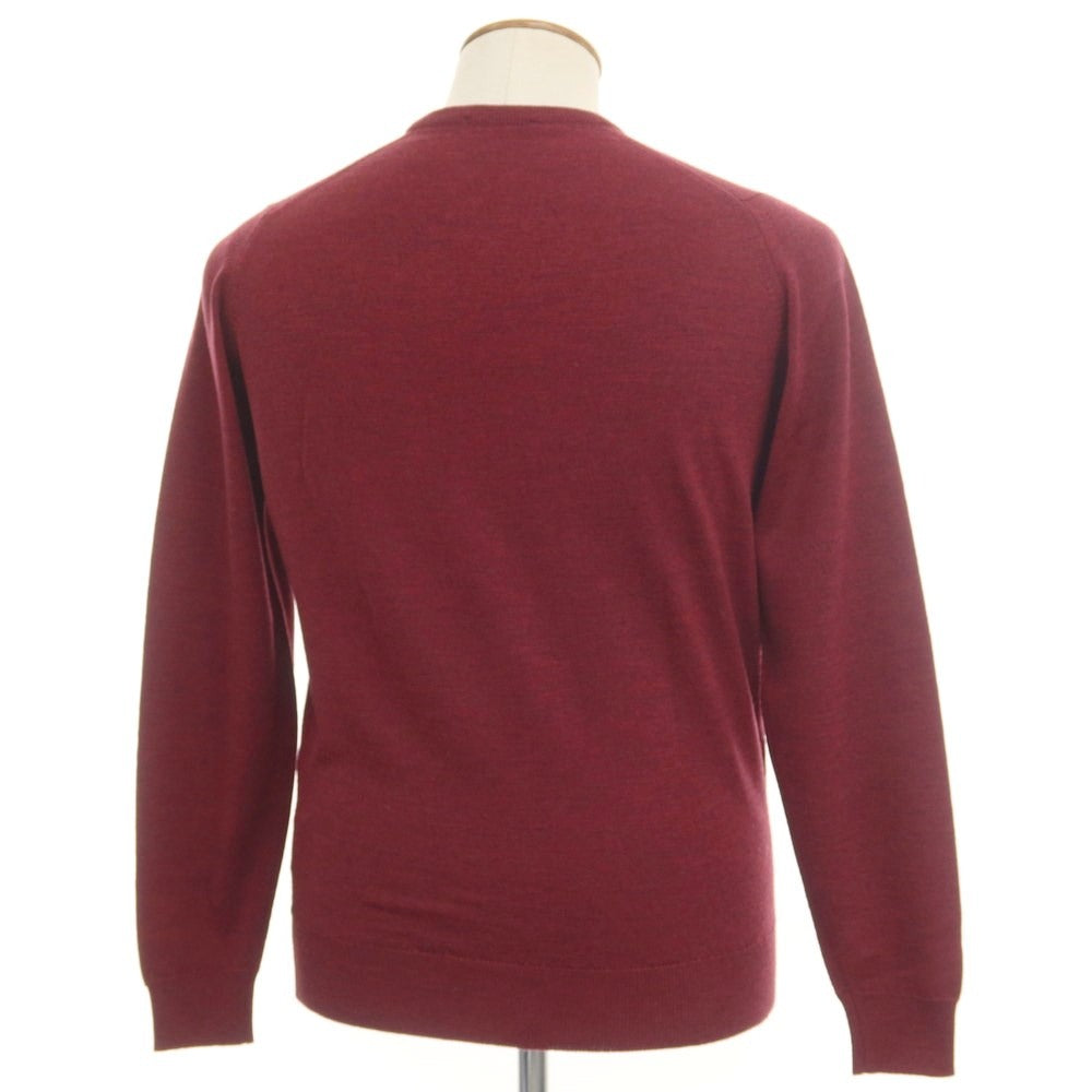 [Used] John Smedley JOHN SMEDLEY High Gauge Wool Crew Neck Knit Maroon [M] [Condition Rank A] [Men&