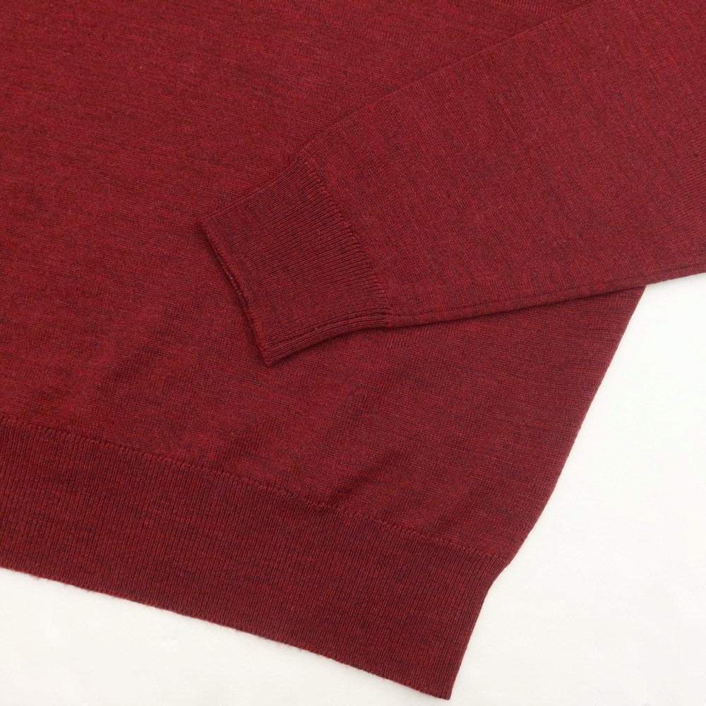 [Used] John Smedley JOHN SMEDLEY High Gauge Wool Crew Neck Knit Maroon [M] [Condition Rank A] [Men&