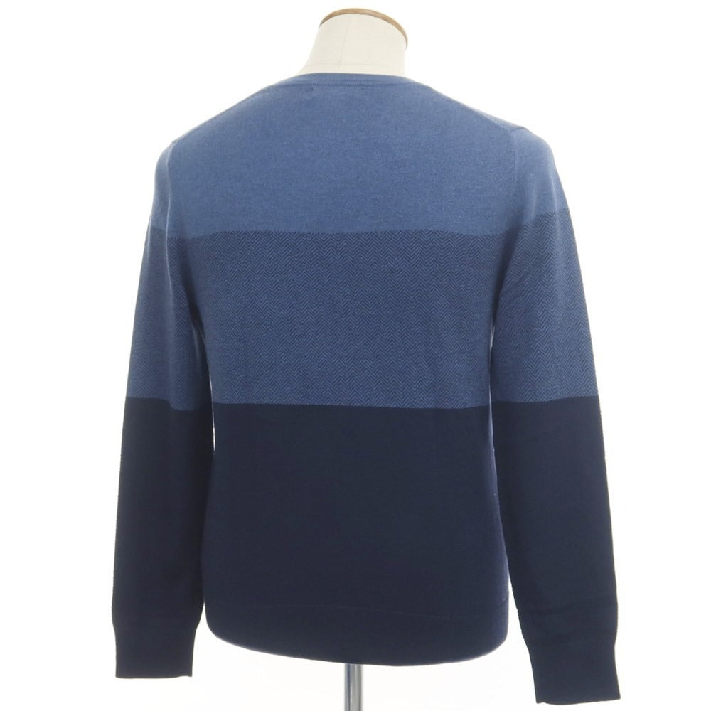 [Used] Banana Republic Silk Cotton Cashmere Crew Neck Knit Navy x Blue [M] [Condition Rank A] [Men&