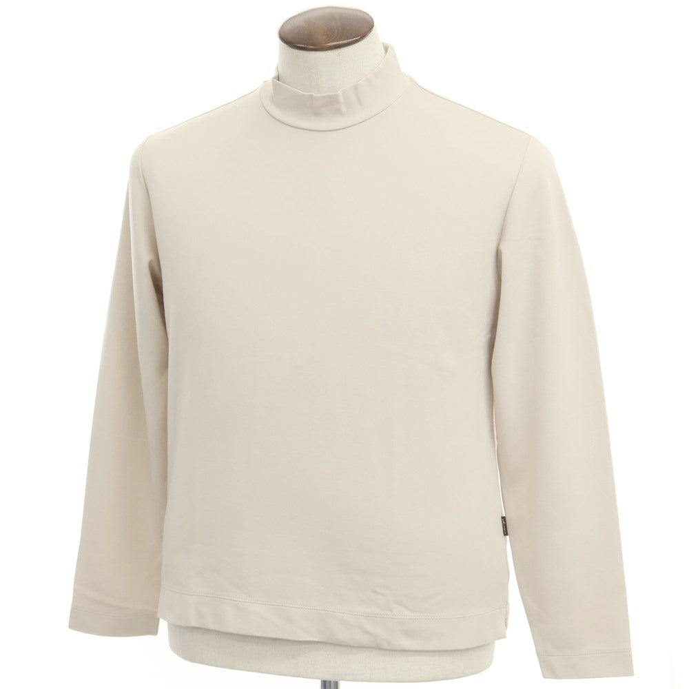 [Used] ANGLAIS Rayon Nylon High Neck Long Sleeve T-Shirt Light Beige [L] [Condition Rank B] ​​[Men&