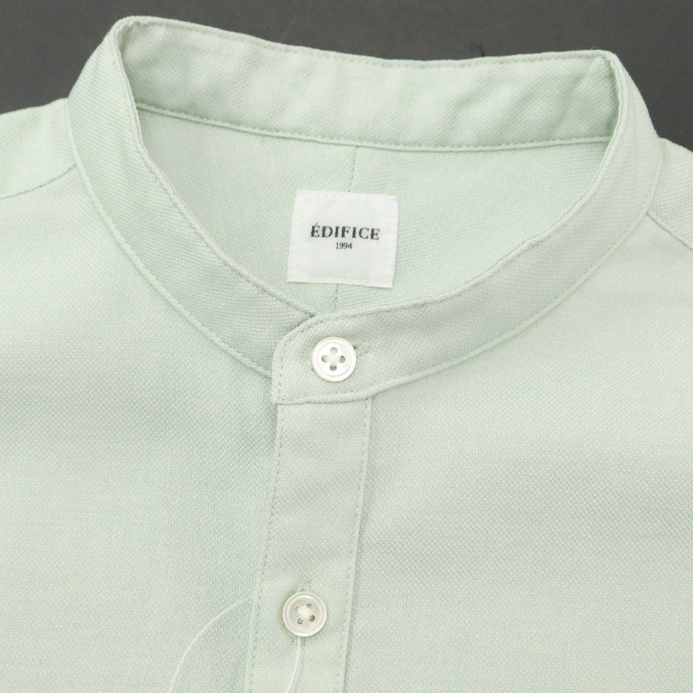 [Used] EDIFICE polyester band collar shirt, light green [M] [Condition rank B] [Men&