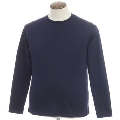 [Used] SHIPS Cotton Crew Neck Long Sleeve T-Shirt Navy [L] [Condition Rank B] ​​[Men&