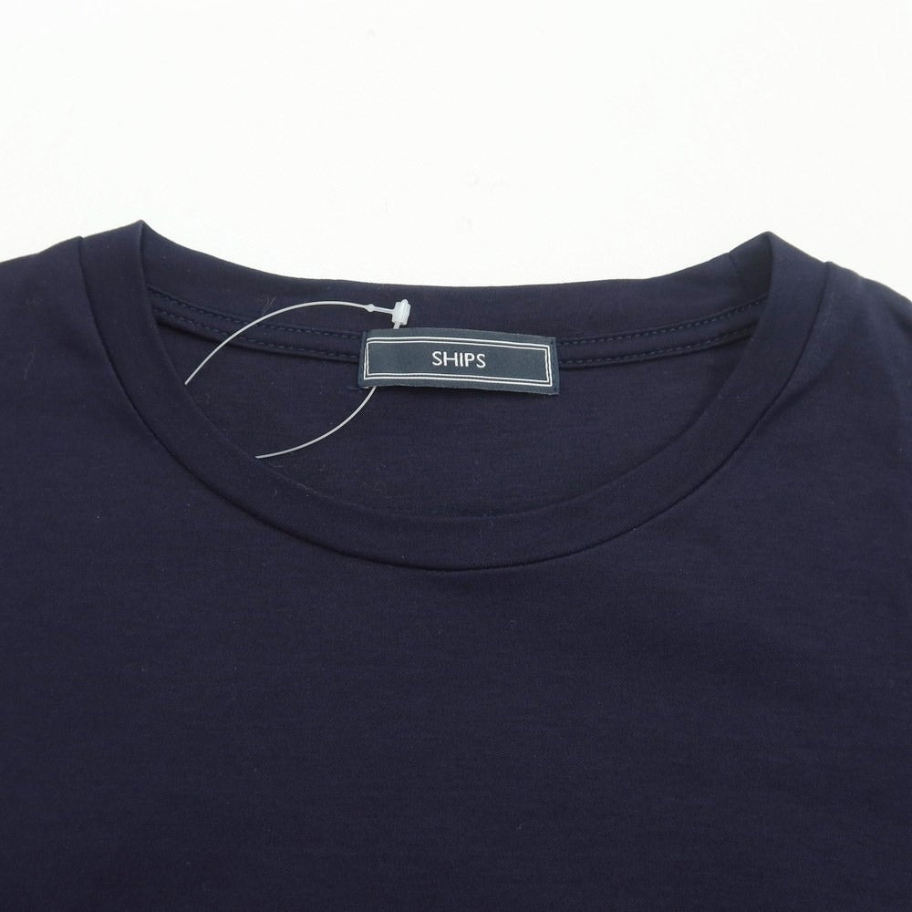 [Used] SHIPS Cotton Crew Neck Long Sleeve T-Shirt Navy [L] [Condition Rank B] ​​[Men&