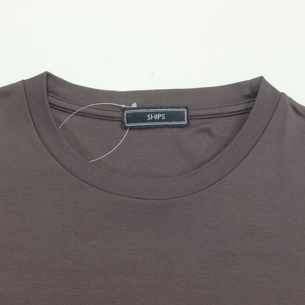 [Used] SHIPS Cotton Crew Neck Long Sleeve T-Shirt Taupe [L] [Condition Rank C] [Men&