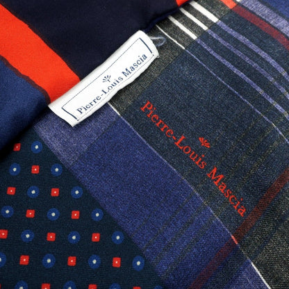 [Used] PIERRE LOUIS MASCIA scarf
 Navy x Red x Red [NVY] [S/S] [Condition Rank C] [Men&