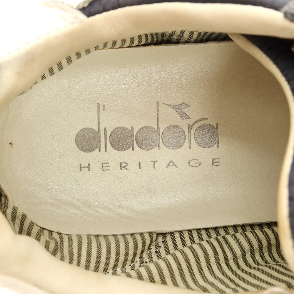 [Used] Diadora HERITAGE EQUIPE processed sneakers, navy [25.5] [Condition rank C] [Men&