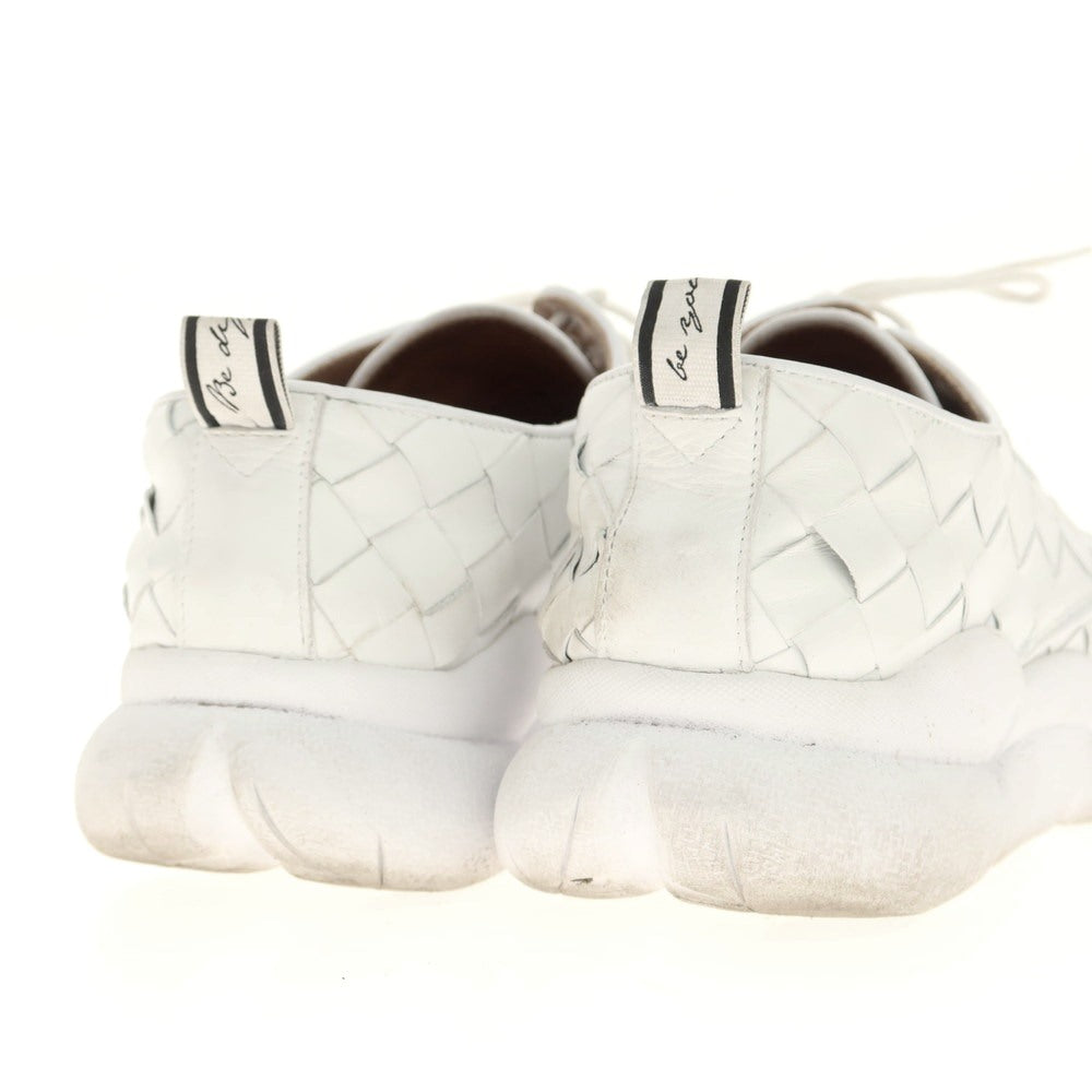 [Used] DIS Intrecciato Leather Sneakers White [40] [Condition Rank C] [Men&