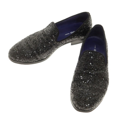 [Used] UNO OTTO UNO 181 Glitter Lame Opera Shoes Loafers Black [40] [Condition Rank C] [Men&