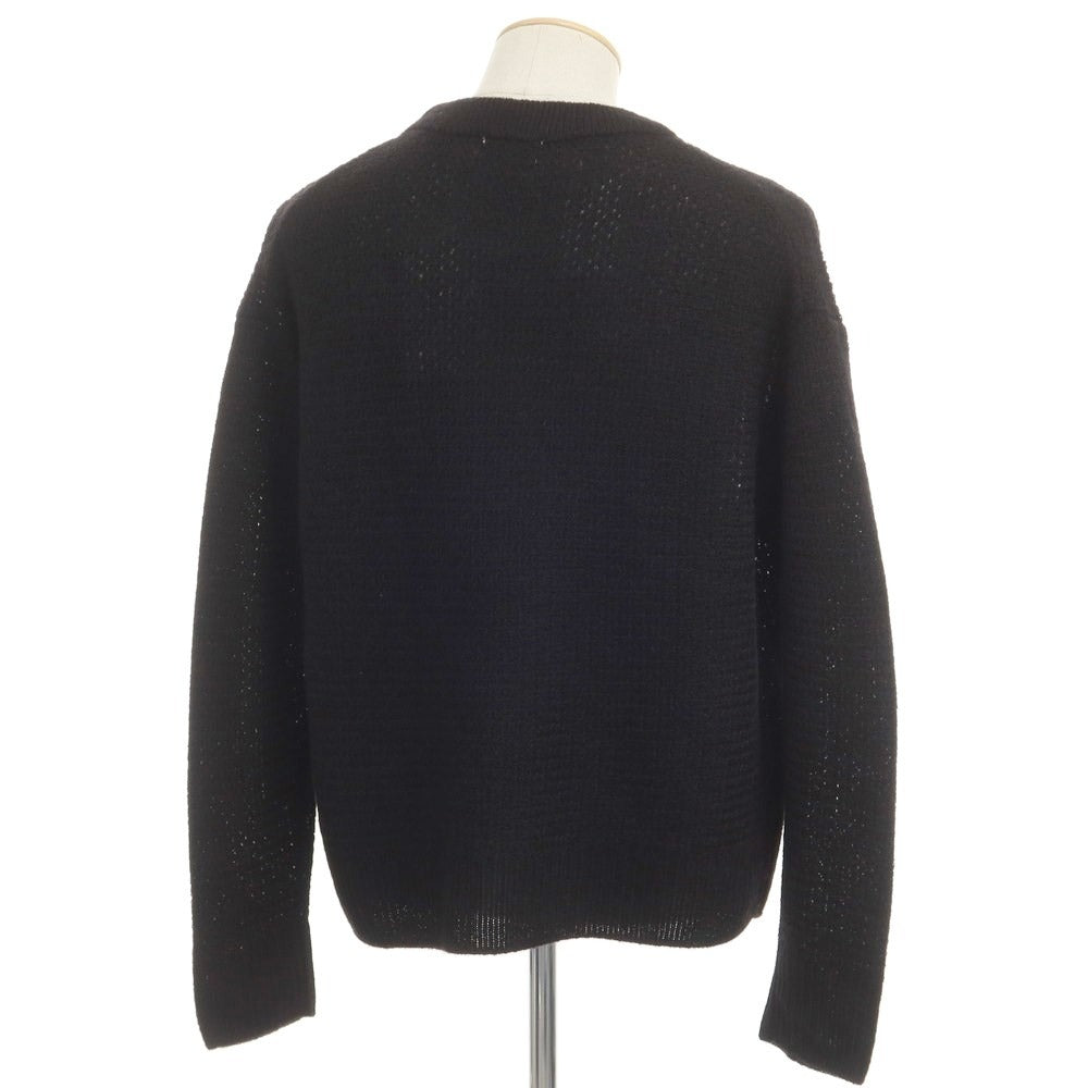 [Used] [Unused] Naked Gauge 2023 Fall/Winter Alpaca Crew Neck Pullover Knit Black [1] [Condition Rank S] [Men&