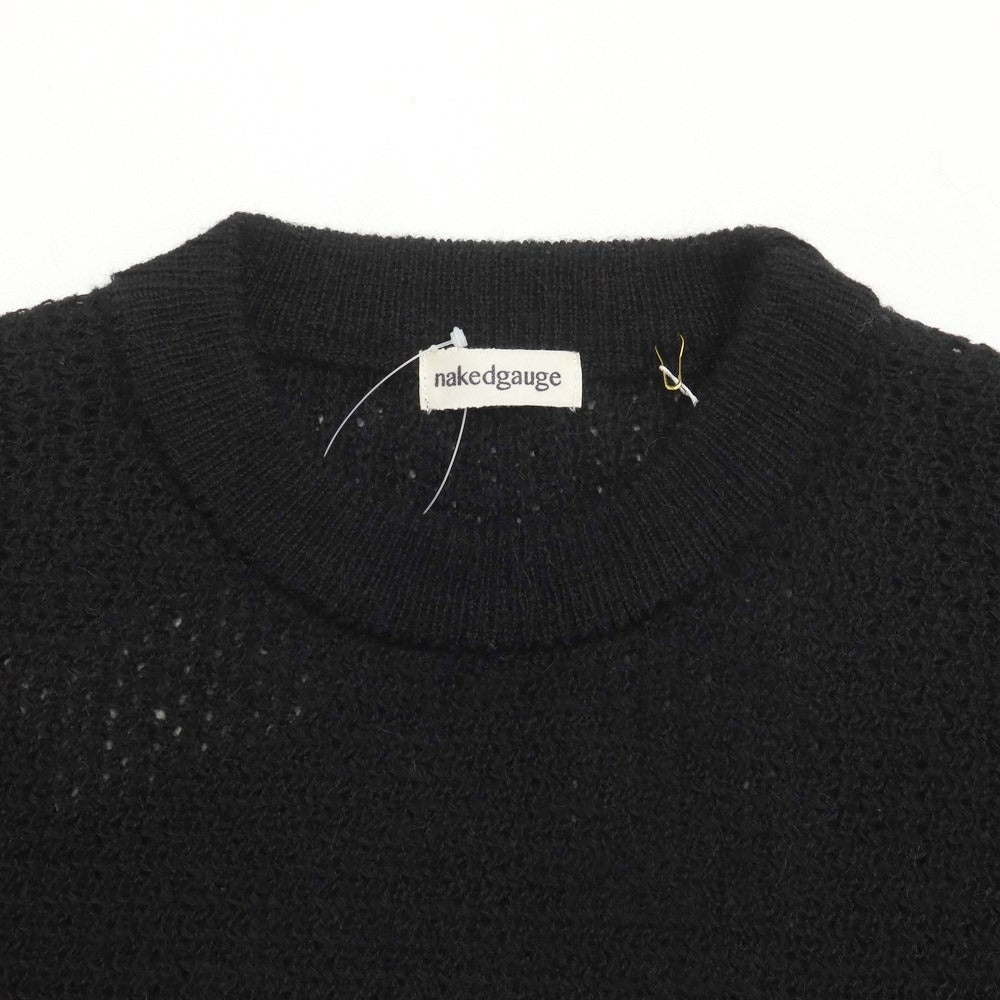 [Used] [Unused] Naked Gauge 2023 Fall/Winter Alpaca Crew Neck Pullover Knit Black [1] [Condition Rank S] [Men&