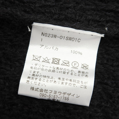 [Used] [Unused] Naked Gauge 2023 Fall/Winter Alpaca Crew Neck Pullover Knit Black [1] [Condition Rank S] [Men&