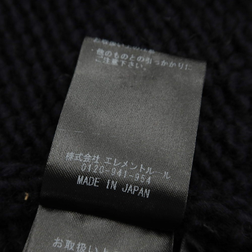 [Used] HUM VENT 2023 Autumn/Winter Wool Crew Neck Pullover Knit 
Black [Size 3] [BLK] [A/W] [Condition Rank A] [Men&