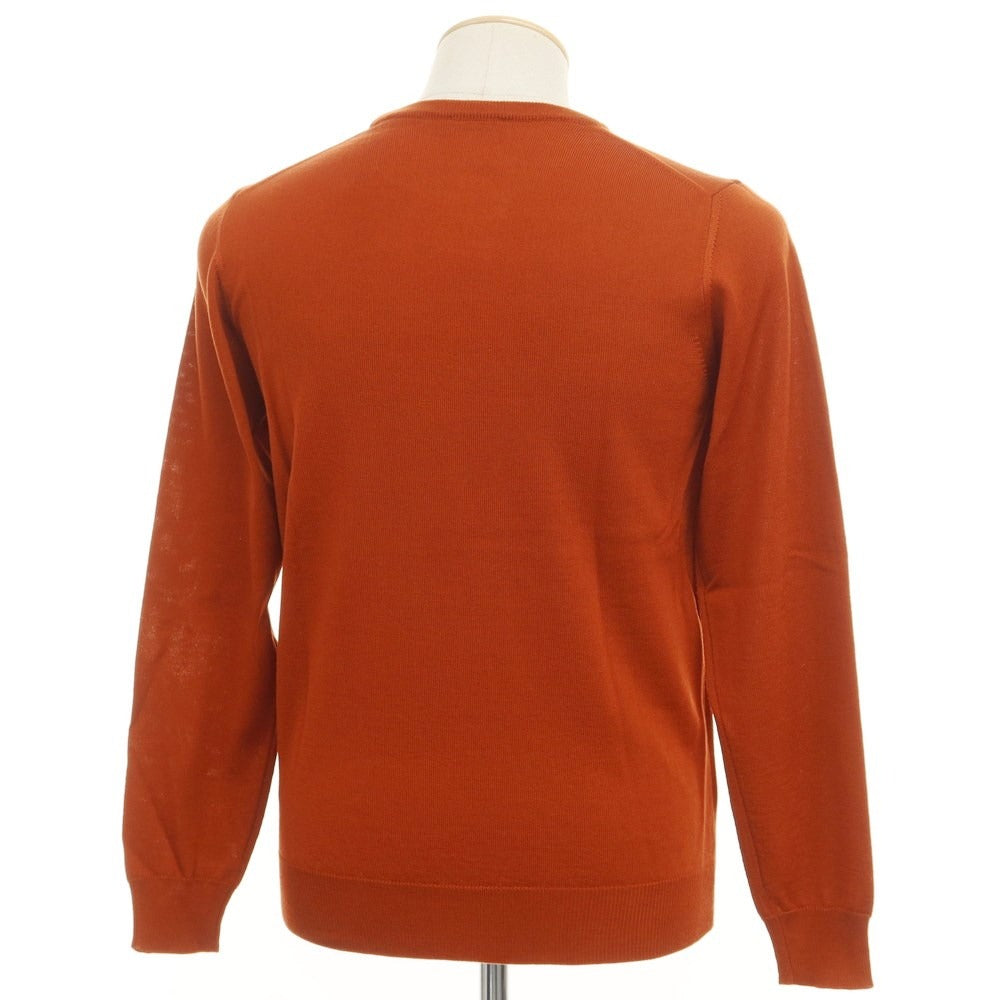 [Used] Alessandro Luppi wool crew neck pullover knit
 Terracotta [Size 44] [BRW] [A/W] [Condition Rank A] [Men&