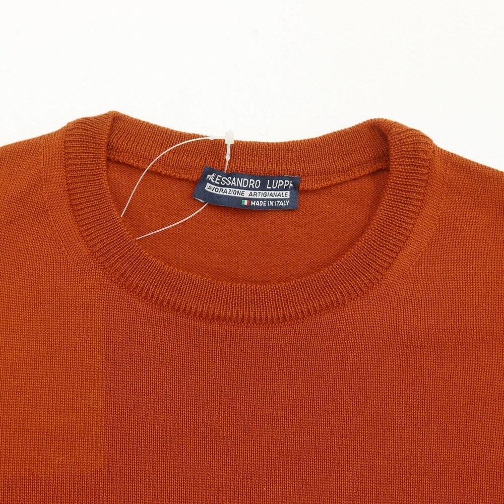 [Used] Alessandro Luppi wool crew neck pullover knit
 Terracotta [Size 44] [BRW] [A/W] [Condition Rank A] [Men&