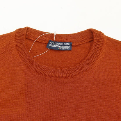 [Used] Alessandro Luppi wool crew neck pullover knit
 Terracotta [Size 44] [BRW] [A/W] [Condition Rank A] [Men&