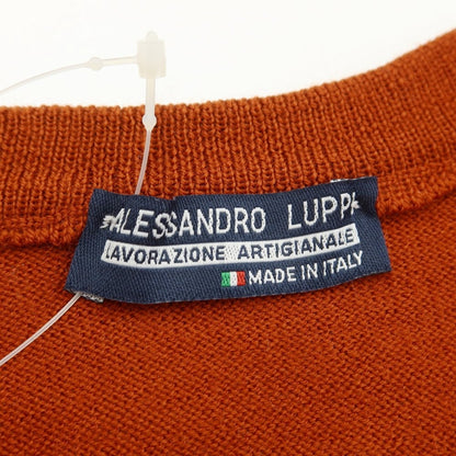 [Used] Alessandro Luppi wool crew neck pullover knit
 Terracotta [Size 44] [BRW] [A/W] [Condition Rank A] [Men&