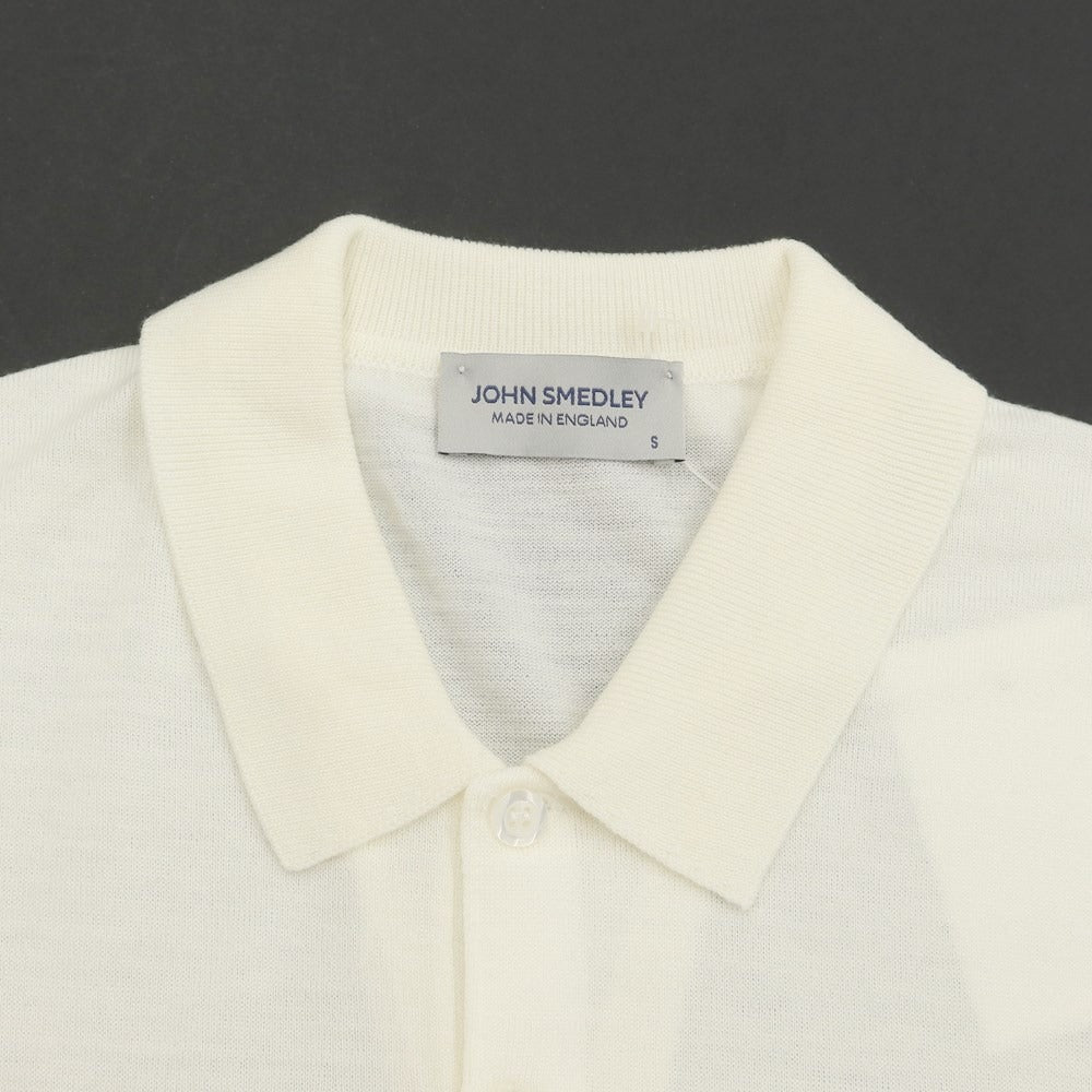 中古】ジョンスメドレー JOHN SMEDLEY ウール 長袖 ポロニット