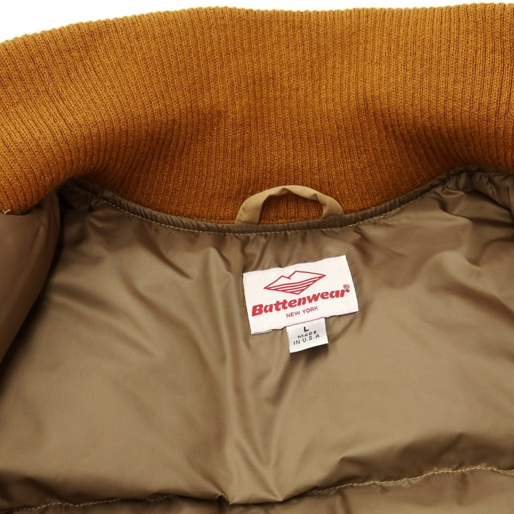 [Used] BATTENWEAR polyester cotton quilted down jacket
 Camel beige [Size L] [BEI] [A/W] [Condition rank B] ​​[Men&