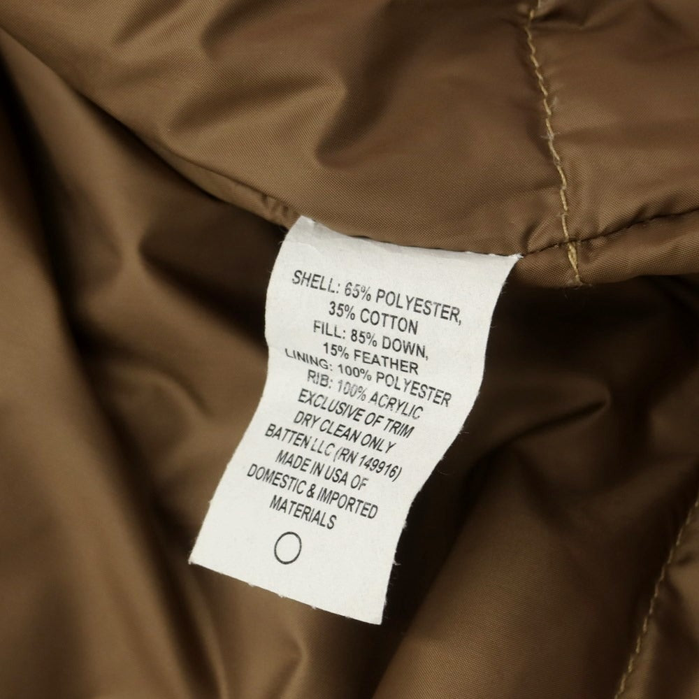 [Used] BATTENWEAR polyester cotton quilted down jacket
 Camel beige [Size L] [BEI] [A/W] [Condition rank B] ​​[Men&