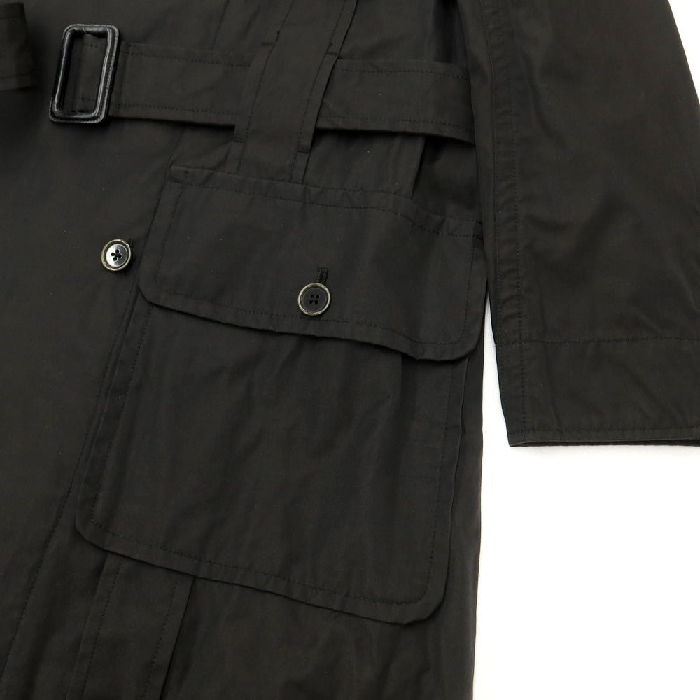 [Used] FREEMANS SPORTING CLUB Cotton Nylon Belted Coat Black [S] [Condition Rank C] [Men&